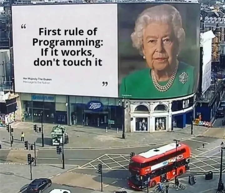 Queen Elizabeth On A Billboard Meme